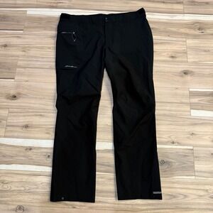 Eddie Bauer Weatheredge Stretch 2XL Tall Black Hiking Pants Water-Resistant